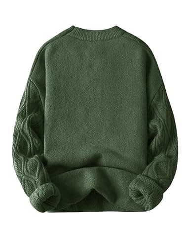 Aelfric Eden Oversized Sweater 90s Vintage Cable Knit Long Sleeve Women Heavy Crewneck Pullover thumbnail 3
