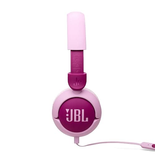 JBL Junior 320 - Wired on-Ear Kids Headphones Safe Sound (<85dB), Built-in mic, Fit for Kids and Customizable with Included Stickers (Purple) thumbnail 6