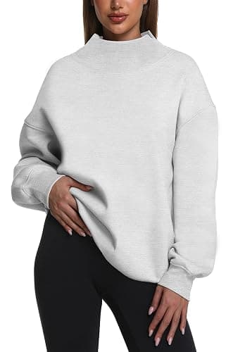 Kottke Womens Oversized Sweatshirts Turtleneck Pullover Long Sleeve Hoodies Tops Fall Fashion Outfits Clothes - Image 1