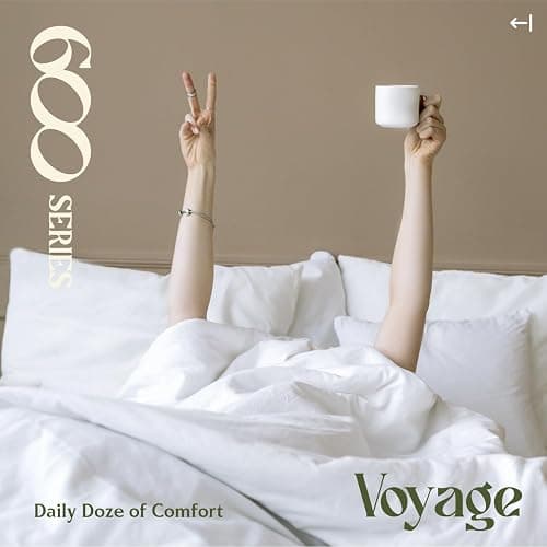 Mayfair Linen 100% Egyptian Cotton Twin XL Size Sheets Set - Luxury 600 Series Voyage Collection Twin XL Cotton Sheets (3 PC, White), Soft, Cooling, 16" Deep Pocket Hotel Collection Sheets Set thumbnail 5