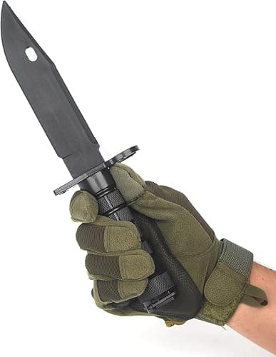 Galica Couteau d'Entrainement- Art martiaux- Airsoft- Cosplay - Plastique-Tactique- baïonnette- couteau en plastique- caoutchouc flexible -Training Knife thumbnail 5