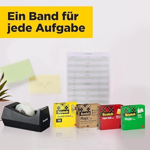 Scotch Schwarzer Schuh-Tischabroller + Scotch Magic Klebeband, 1 Rolle, 19 mm x 8,89 m thumbnail 8
