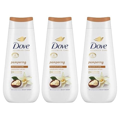 Dove Advanced Care Sulphate Free Body Wash for Women Made with Skin-Natural Nourishers and Micromoisture Provides 24 Hours Renewing Lotion-Soft Softer Skin, 225ml Pack of 3 - Image 1