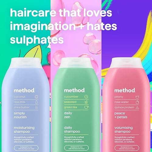 Method Moisturising Shampoo, Simply Nourish, Coconut, Rice Milk & Shea Butter Scent, Sulphate-Free, 350ml thumbnail 10