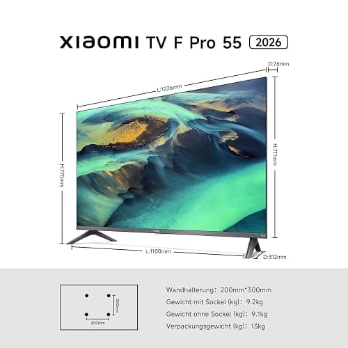 Xiaomi F Pro, 55 Zoll (140 cm), 4K UHD QLED, Smart TV, Fire TV, Triple Tuner DVB-C/S/S2/T/T2, HDR10+, Game Boost mode 120Hz, MEMC, Sprachsteuerung mit Alexa, 2GB+32GB, Kompatibel mit Apple AirPlay thumbnail 21