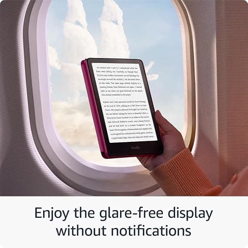 Amazon Kindle Paperwhite (16 GB) Our fastest Kindle ever, with new 7 glare-free display and weeks of battery life With Ads - Raspberry + Kindle Unlimited thumbnail 4
