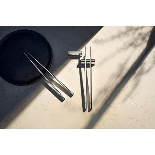 WMF Nuova Chopstick 6-teilig, Essstäbchen mit Besteckbänkchen für 2 Personen Cromargan Edelstahl rostfrei poliert spülmaschinengeeignet thumbnail 2