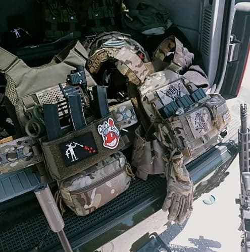 KRYDEX Tactical Drop Pouch Sub Abdominal Carrying Kit Bag Fanny Pack with Hook and Loop Panel for Tactical Vest Chest Rig (Camo) thumbnail 2