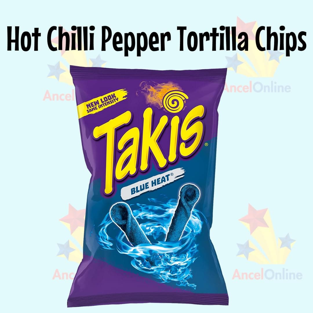 Blue Heat Takis Chilli Pepper Chips 93.2g - 2 Packs - American Snack - Bulk Value Pack thumbnail 5