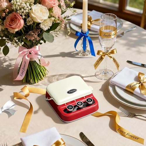 Phomemo P15 Ribbon Label Printer, Custom Text/Icon Mini Bluetooth Portable Label Maker Machine with Tape for Gift Wrap, Mother’s Day Decorations, Cloth Tag, DIY Crafts, Wedding Bouquets, Party Favors thumbnail 4