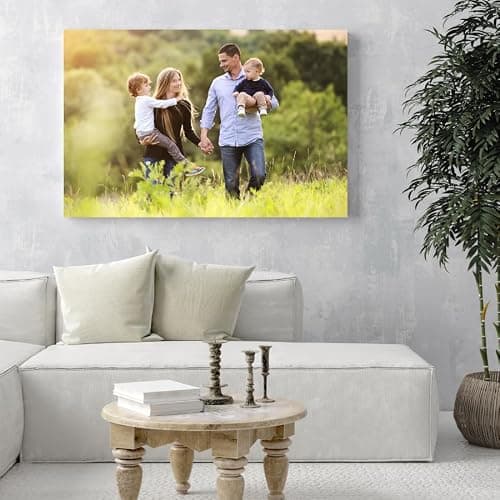 GP TONER Ihr FOTO auf Leinwand Personalisierte Foto Ihr eigenes Bild auf Leinwand mit Holzrahmen Kunstdruck Bild Foto 100x70 cm thumbnail 4