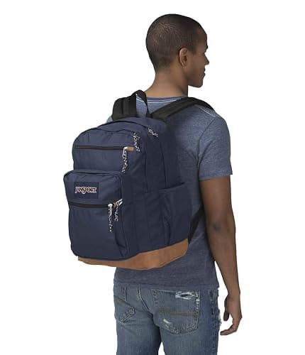 JanSport Cool Backpack, with 15-inch Laptop Sleeve - Large Computer Bag Rucksack with 2 Compartments, Ergonomic Straps, Navy thumbnail 9