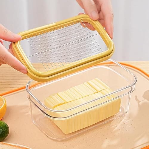 2-in-1 Butter Slicer & Storage Container, 8 oz Capacity, with Airtight Lid, Easy Slice & Store Solution for Fridge & Countertop – Perfect for Kitchen Use - Image 1