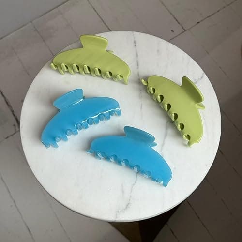 RPZL Premium Acetate Big Hair Claw Clip for Thin & Thick Hair - Jaw Clip for Girls & Women (Capri) thumbnail 4