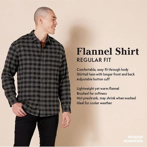 Amazon Essentials Men's Long-Sleeve Flannel Shirt thumbnail 2