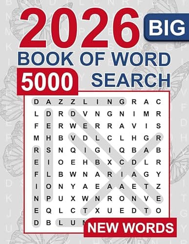 Big Book of Word Search – 5000 New Words: Relaxing Word Search Puzzle Book for Adults and Seniors | Large Print and Anti Eye Strain | Giant and Fun Word Find for Adults - Image 1