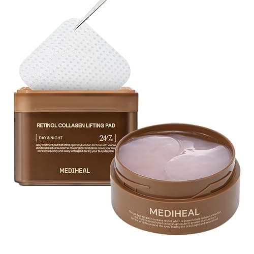 Mediheal Firming Duo Set – Collagen Lifting Pad & Retinol Eye Patch for Anti-Aging Care – Daily Skin Firming Pad + Wrinkle Smoothing Hydrogel Eye Mask - Image 1