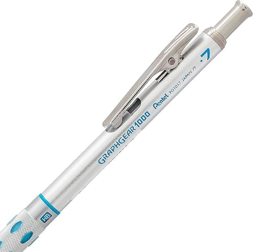 Pentel GraphGear 1000 Mechanical Pencil - Automatic Drafting Pencil - 0.7mm Lead Size - Includes 50 Lead Refills & 4 Eraser Refills thumbnail 5
