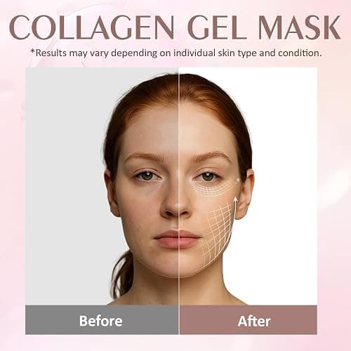 sylvérie Rose Bio-Collagen Face Masks, 10 Pack Hydrating Facial Mask | Skin Care for Women, Moisturizing Beauty Rose Sheet Masks, Spa Gift for Women, Hydrating Mask for All Skin Types thumbnail 5