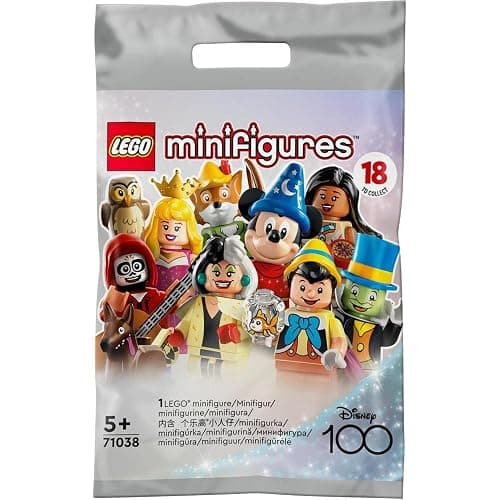 LEGO 71038 Disney Edition Minifigures 100, 1 of 18 Characters to Collect, Mickey Apprentice Sorcerer, Stitch, Mulan and More (Random Picked Unit) thumbnail 3