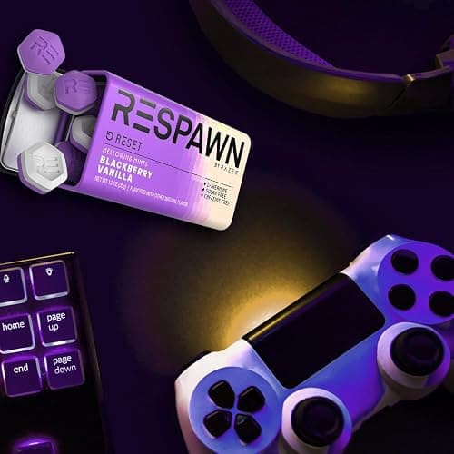 RESPAWN BY Razer RESET Blackberry Vanilla Sugar Free Mints Bulk, 8 Pack 1oz | Travel essentials: a breath mints bulk pack of sugar-free candy! Ideal mints for bad breath, gaming, and office workers thumbnail 7