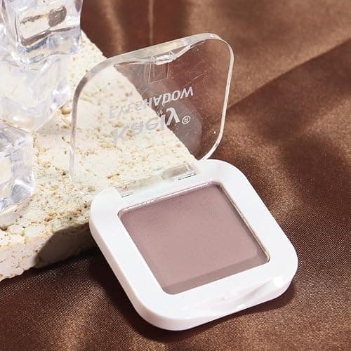 Kaely Taupe Single Eyeshadow Makeup, Blendable Neutral Powder Eye Shadow for Older Women, Lavender Plum Purple Mauve Matte Eyeshadow Palette for Green Eyes Pigmented Waterproof, sombras para ojos, 05 thumbnail 5