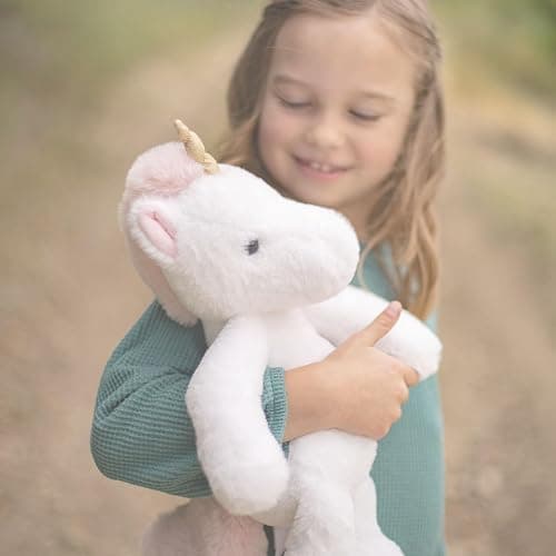 World's Softest Plush Stuffed Animal for Baby, Toddler, Kids, Adults - Adorable Toy Made from Kid-Friendly, Quality Materials - Lushee Off White Unity Unicorn, 16" thumbnail 2