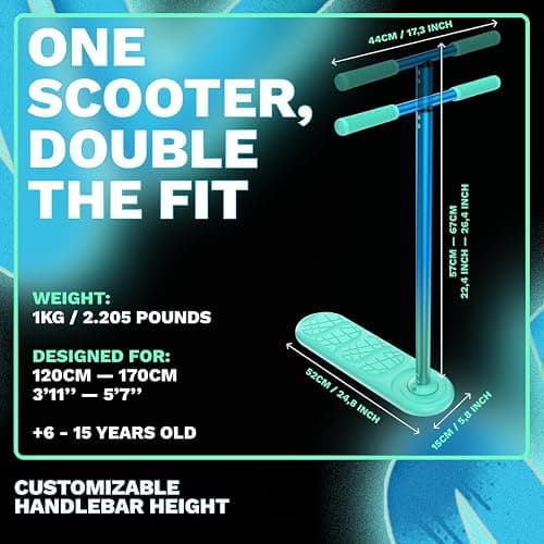 The INDO Trick Scooter - Stunt Scooter For Teens, Kids and Adults - Trampoline Scoot To Practice Pro Tricks - Indoors and Outdoors - Professionals And Beginners thumbnail 3