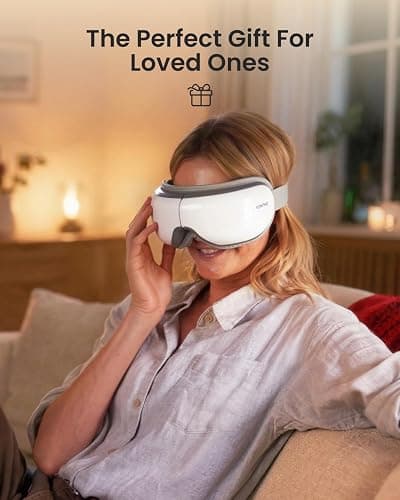 RENPHO Eye Massager with Heat, Mothers Day Birthday Gifts for Mom Women Men Her, FSA Eligible HSA Eye Mask for Migraine Relief,Sleep Mask for Dry Eyes Relax, Reduce Strain for Men Dad Eyeris 1 thumbnail 2
