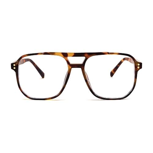 FEISEDY Blue Light Blocking Glasses Fake Nerd Clear Square Computer Lightweight Aviator Glasses Frame Oversized B2866 thumbnail 9
