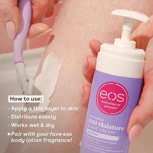 EOS Ultra Moisturizing Shave Cream, Lavender Jasmine, 7 ounce thumbnail 3