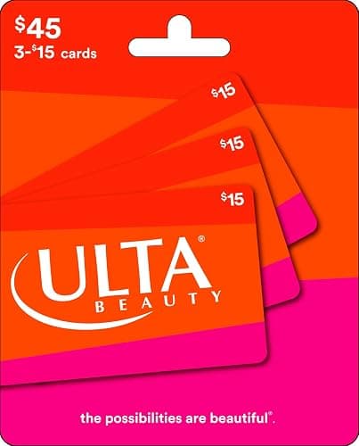 Ulta Beauty Physical Gift Cards (Multipack of 3 x $15) - $45 - Image 1