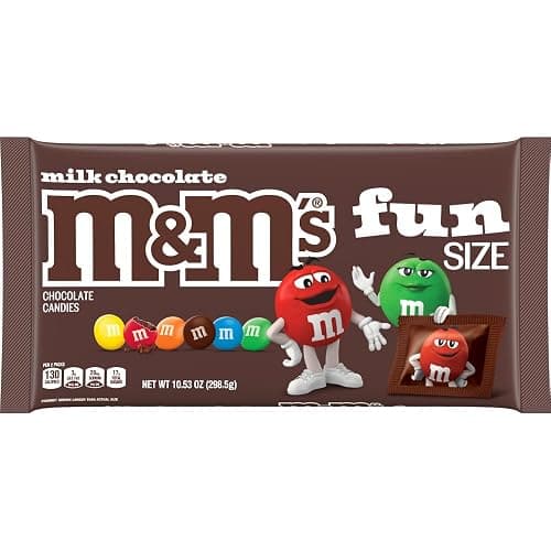 M&M'S Milk Chocolate Fun Size Candy Bag, 10.53oz thumbnail 3
