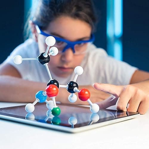RELIANCER Molecular Model Kit,444PCS Organic Molecular Chemistry Set w/C60,Atoms,Bonds,Molecular Structures Building Kit for Chemistry Learning,STEM Science Kits for Teachers,Students,Young Scientists thumbnail 2