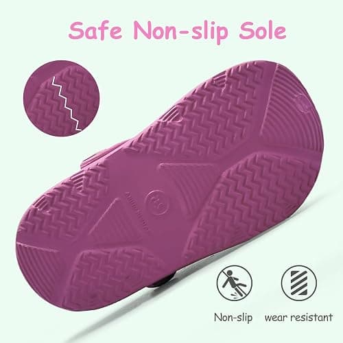 Nedaan Toddler Girls Boys Clogs Classic Garden Shower Beach Pool Swim Slip on Sandals Slides Children Kid Cute Water Shoes thumbnail 4