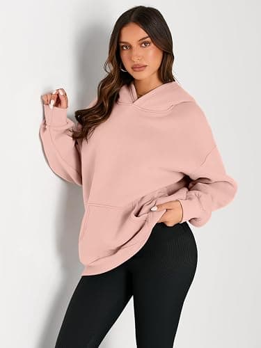 Trendy Queen Womens Oversized Hoodies Fleece Sweatshirts Fall Fashion Pullover Sweaters Winter Clothes thumbnail 2
