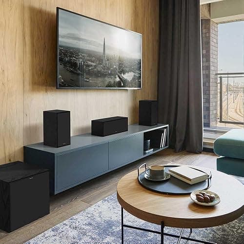 Klipsch Reference Next-Generation R-50M Horn-Loaded Bookshelf Speakers with 5.25” Spun-Copper Woofers for Best-in-Class Home Theater Sound in Black thumbnail 7