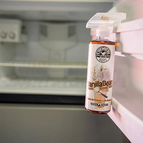 Chemical Guys Vanilla Bean Fresh Scoop Scent Air Freshener, 16 fl oz | Odor eliminator for cars, trucks, home, and office, authentic ice cream-inspired sweet dessert fragrance thumbnail 8