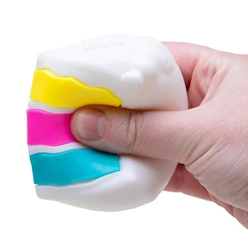 Schylling Needoh Peace O Cake - Sensory Squeeze Toy - Colors May Vary thumbnail 6