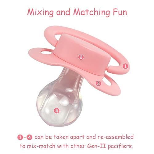 LittleForBig Bigshield Generation-II Big Sized Pacifier Pink thumbnail 4