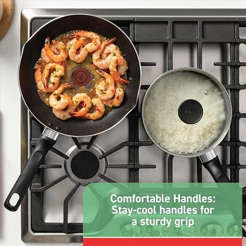 T-fal Specialty Nonstick Stockpot With Lid 12 Quart, Oven Broiler Safe 350F, Stay-Cool Handles, Kitchen, Cookware, Pots and Pans, Stock Pot, Soup Pot, Cooking Pot, Dishwasher Safe, Black thumbnail 3