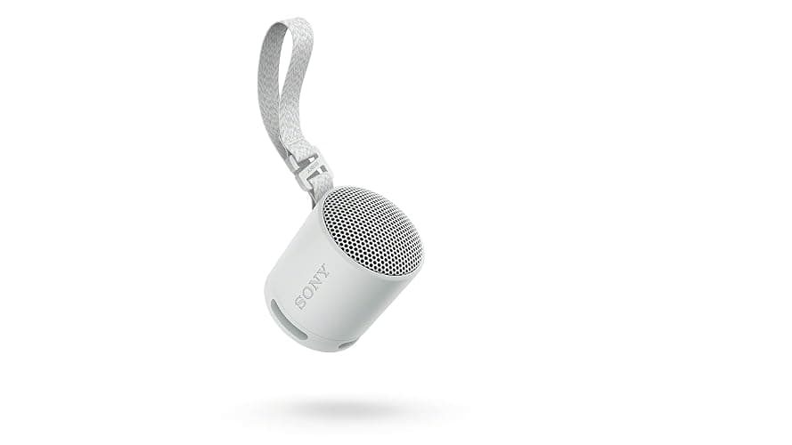 Sony SRS-XB100 Wireless Bluetooth Portable Lightweight Super-Compact Travel Speaker, Durable IP67 Waterproof & Dustproof Shower Speaker, 16 Hr Battery, Versatile Strap, Hands-free Calling, Light Gray thumbnail 9
