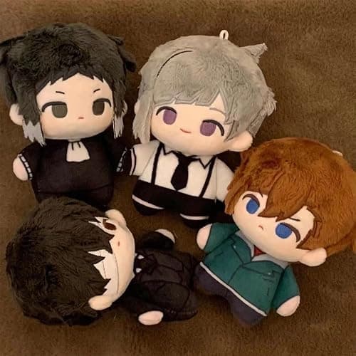 QAHEART BSD Nakahara Chuuya Soft Figure Anime Pillow Schoolbag Wallet Pendant Charm Mini Hug Pillow Decoration thumbnail 6