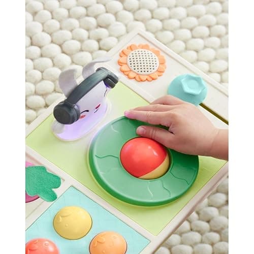 Skip Hop Baby Musical DJ Set Toy with Lights, Songs, Sound Effects, and Soft Textures, Farmstand Let The Beet Drop DJ Set thumbnail 5