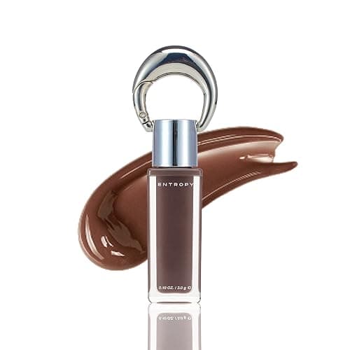 ENTROPY Makeup Glossy Lip Tint – Juicy Glow Line/Non-Sticky Hydrating Lip Gloss Tint, High Shine Finish, Buildable Sheer Color, Lip & Cheek Makeup - Smoky Quartz Charm (Deep Smoky Brown) | glossy lip tint, Non-sticky lip tint, Juicy glow lip gloss - Image 1