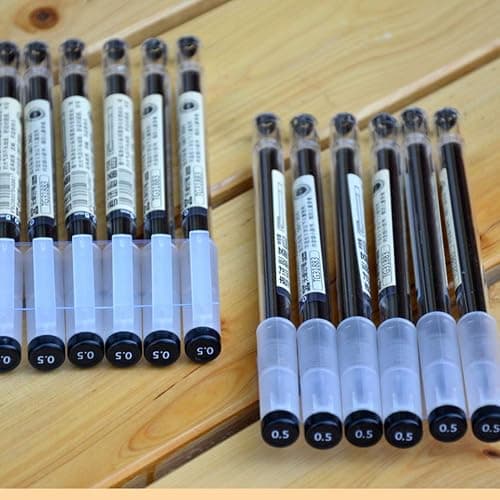 sencoo 12 pack Black Gel Ink Pen Extra Fine Point Pens Ballpoint pen 0.35mm Black Office School Stationery Students Pens thumbnail 3