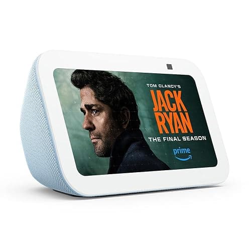 Amazon Echo Show 5 (newest model), Smart display with deeper bass and clearer sound, Cloud Blue - Image 1