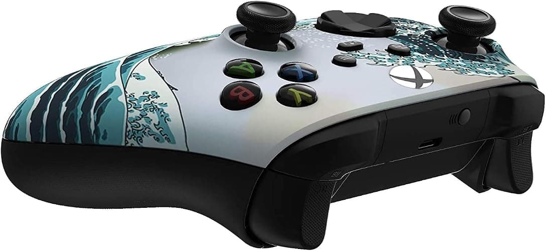 Custom Controllerzz Wireless Controller for Microsoft Xbox Series X/S & Xbox One - Custom Soft Touch Feel - Custom Xbox Series X/S Controller (X/S Waves) thumbnail 5