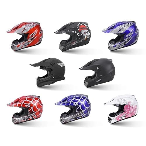 OUMURS Adult Motocross Dirt Bike Helmet with Goggle, Gloves & Mask - DOT/FMVSS-218 Off-Road Motorcycle & ATV Helmet with Adjustable Sun Visor thumbnail 6
