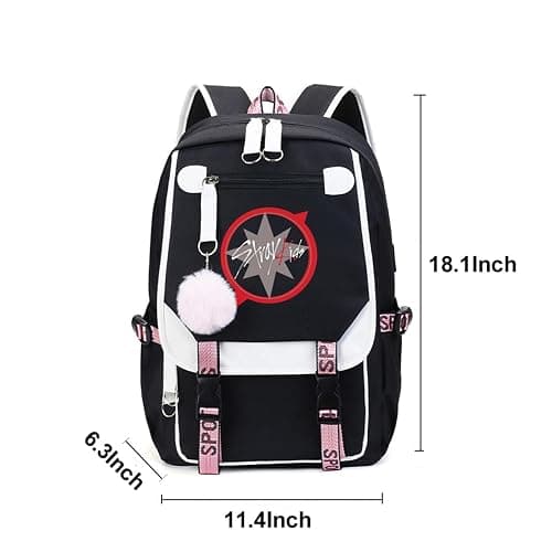 eTel Like Stray Kids Backpack Merch, Stray Kids Book Bag Casual Backpack thumbnail 2